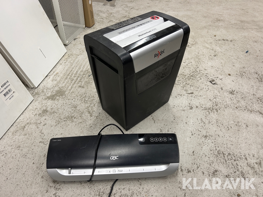 Lamineringsmaskin & dokumentförstörare Acco / Rexel Fusion 3000L A3 / Momentum X312