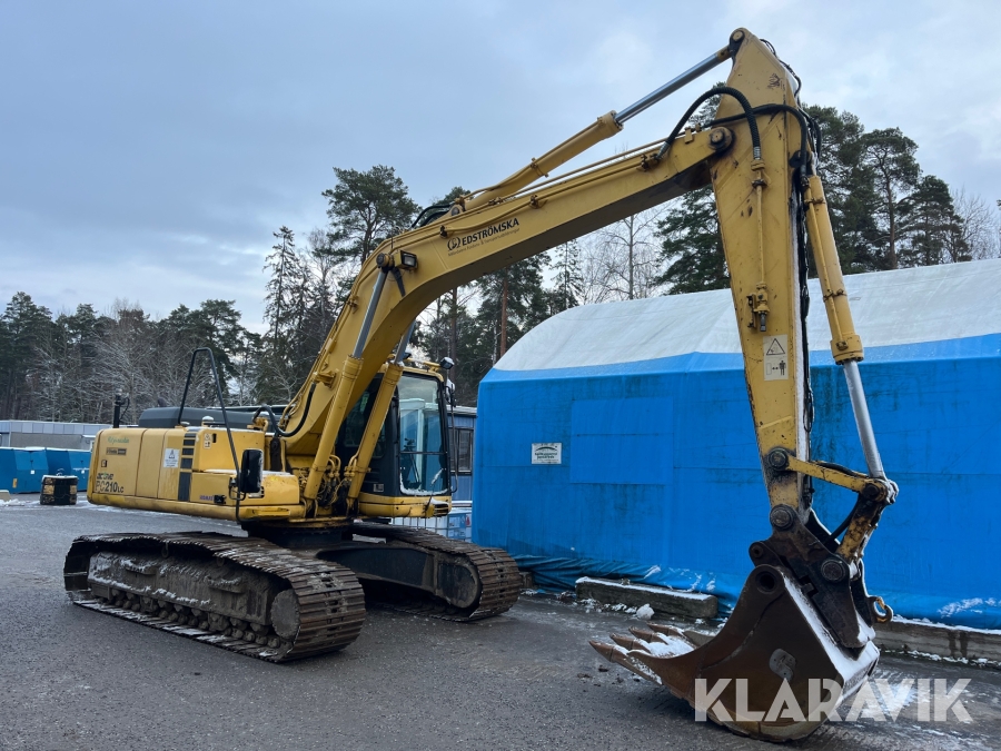 Grävmaskin Komatsu PC210LC-6K med tiltrotator och redskap