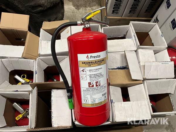 Brandsläckare / skumsläckare Presto 9L 15st