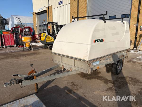 Personbilssläp Rekotrailer 750 kg  med kåpa 