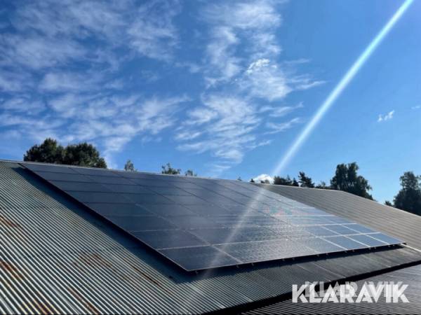 Solcellspaket 63 Ampere med 40kW Afore växelriktare, Suntech 405W Helsvarta paneler samt montagetillbehör