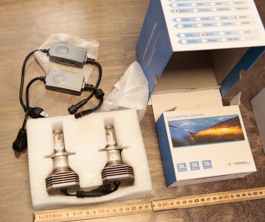 LED-konvertering H4 - Hel och Halvljus med Drivers