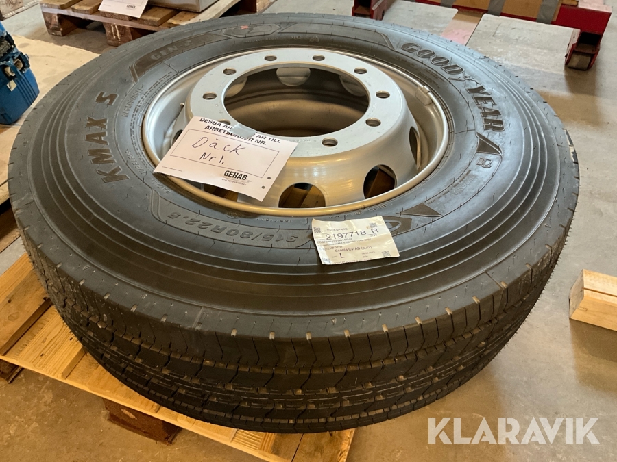 Lastbilsdäck Goodyear KMAX S gen 2 1 st, 315/80R22.5