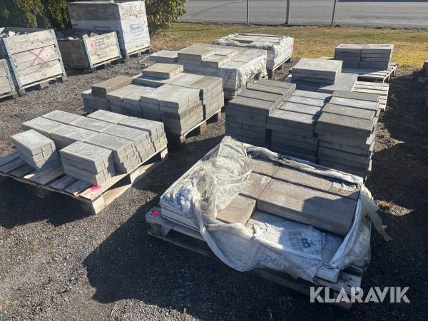 Marksten blandat parti 8st pall