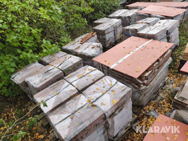 Tegelstenar Egersund Tegelmäster 10st pallar