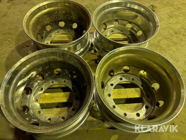 Bakfälgar Alcoa 4 st 9*22,5