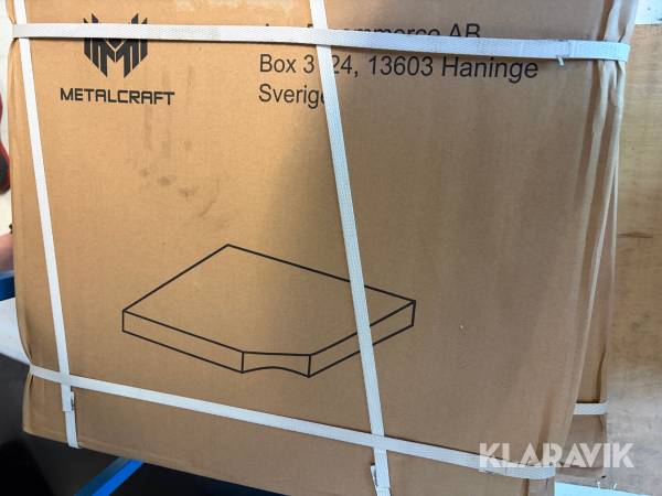 Parasollfotstyngd granit Metalkraft 4st