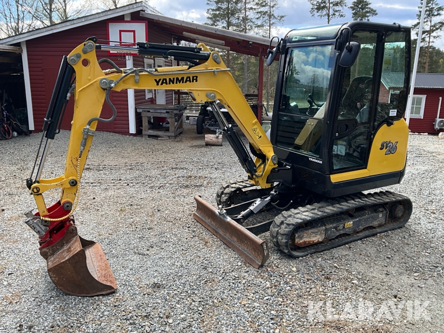 Grävmaskin Yanmar SV26 med skopor