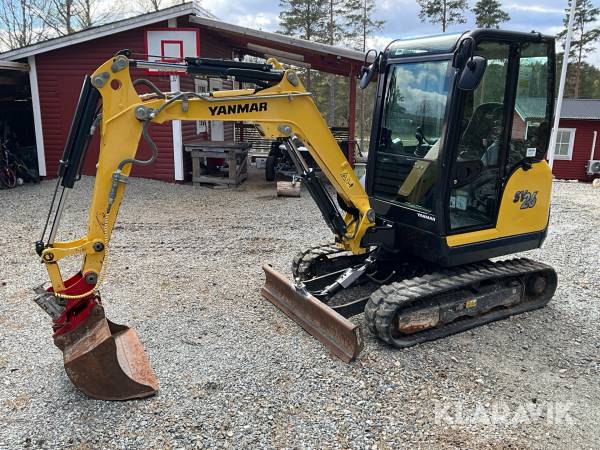Grävmaskin Yanmar SV26 med skopor