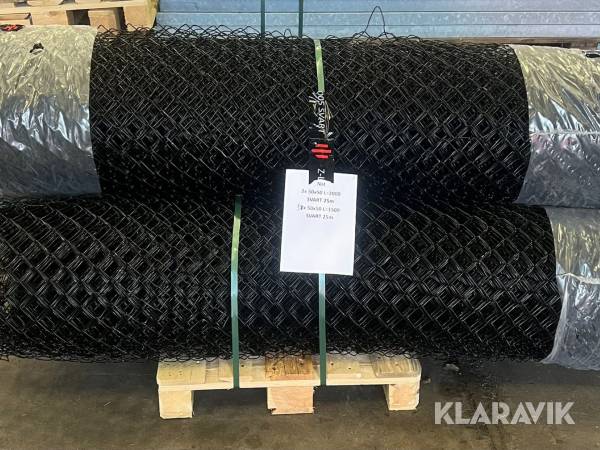 Parti med stängsel Demex Svart