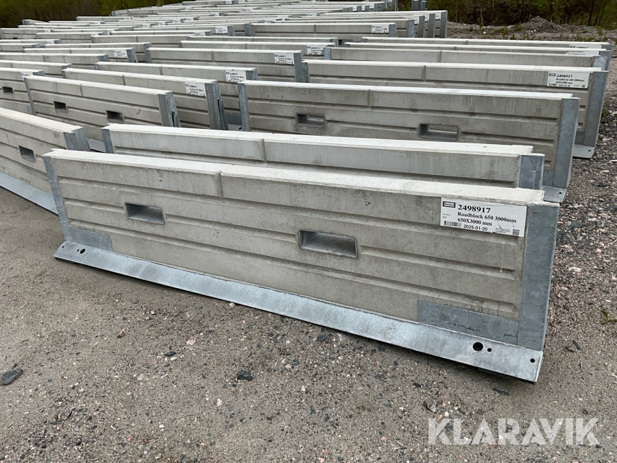 Betongbarriär Benders Roadblock 650 18st