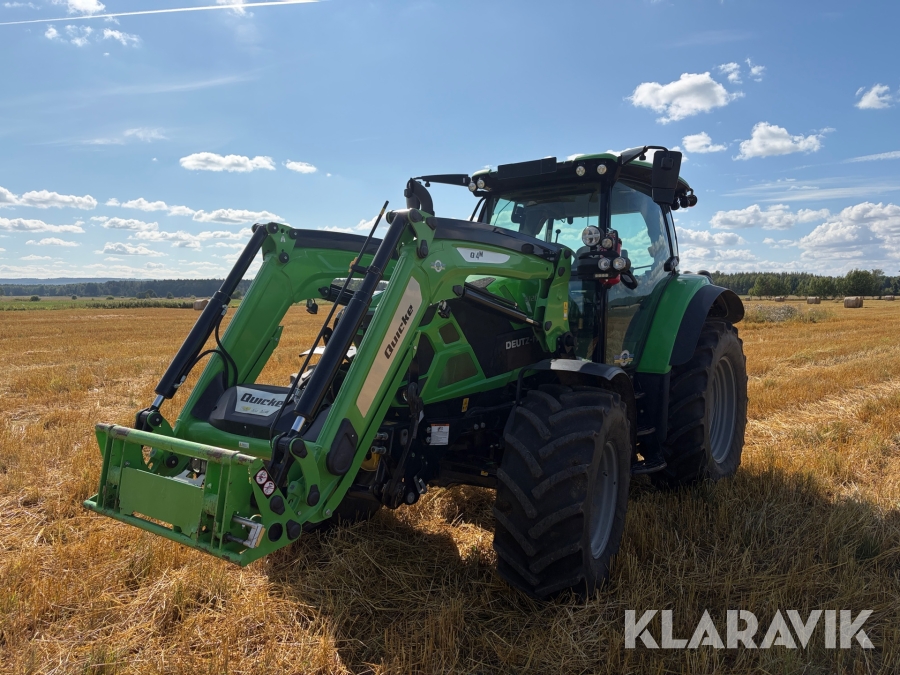 Traktor Deutz-Fahr 6120 TTV med frontlyft och lastare 900h