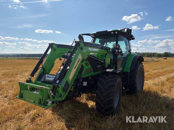 Traktor Deutz-Fahr 6120 TTV med frontlyft och lastare 900h