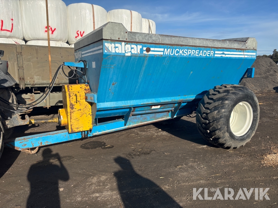 Gödselspridare Malgar MS9 / 1500 Mucksprider för fastgödsel, flytgödsel och kalk