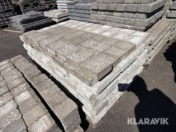 Marksten Betongfabriken RBR Bohus tumlad grå 2/3 140x140x40