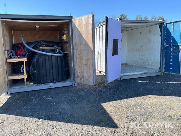 Container 2 st med 1st septitank