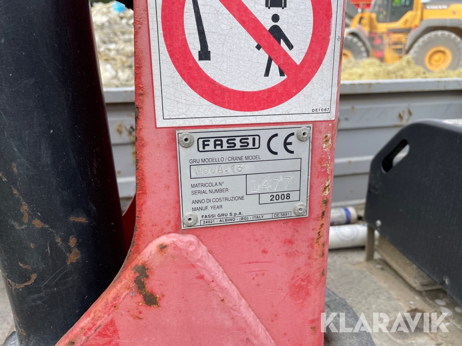 Mobilkran Fassi Micro M30 12V, Sundsvall, Klaravik auktioner
