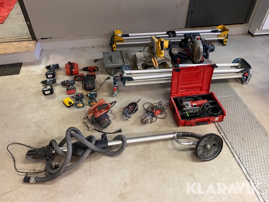 Kap- & gersågar, väggslip, elhandverktyg