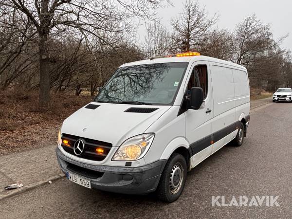 Skåpbil/kabelbil Mercedes-Benz Sprinter 316 med hydraulisk kabelvinda