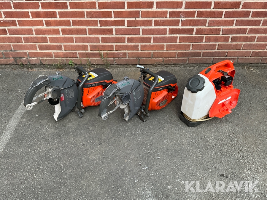 Kapmaskin 2st och Vattentank Husqvarna K970 / WT15