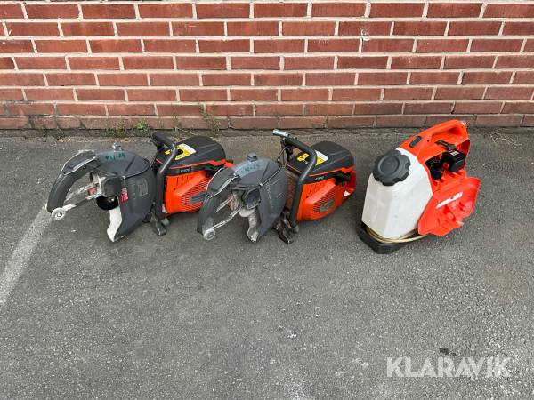 Kapmaskin 2st och Vattentank Husqvarna K970 / WT15