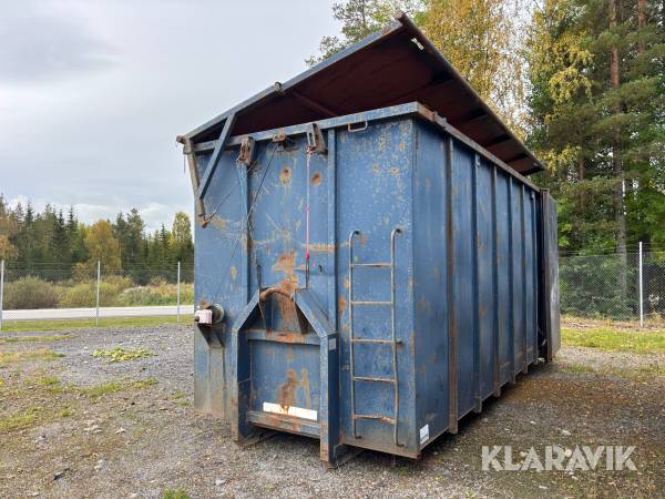 Lastväxlarcontainer GMM 40m3 med tak