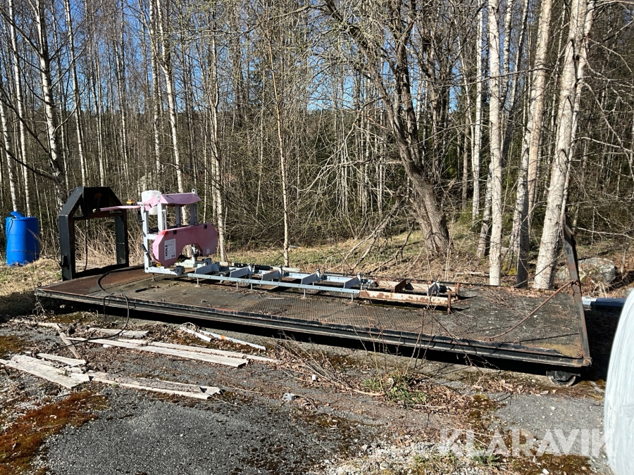 Sågverk på lastväxlarram Holz BBS350