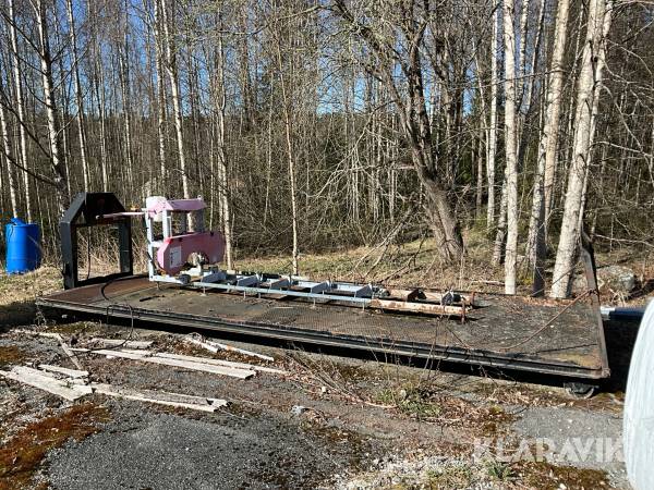 Sågverk på lastväxlarram Holz BBS350
