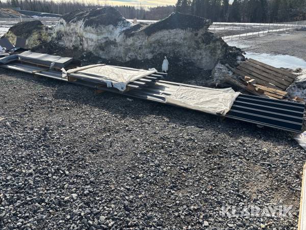 Självbärande plåt Plannja T70-57L-1058 0085 svart. 5 plåtar