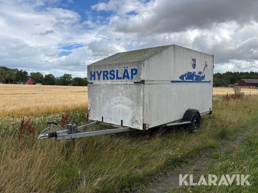 Personbilssläp Sh-vagnen 1100 med kåpa / bromsad