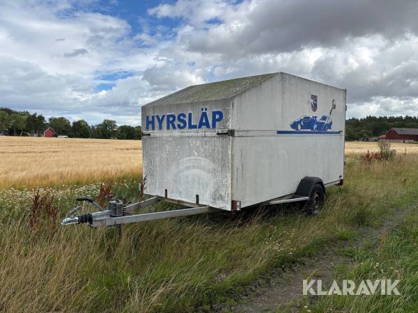 Personbilssläp Sh-vagnen 1100 med kåpa / bromsad