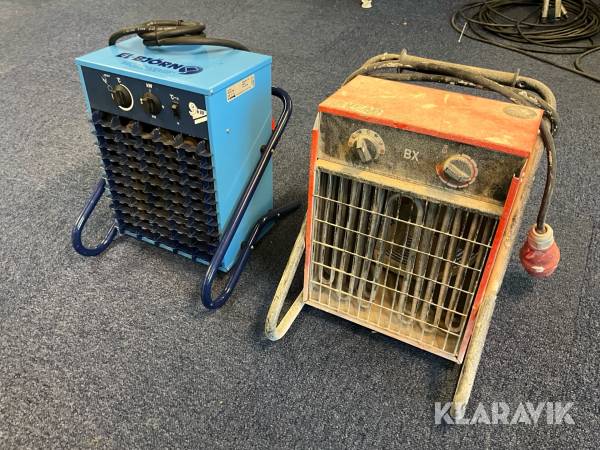 Byggfläkt El-Björn Och VEAB VF 9 och BX 9SE 2 st, 9 kW