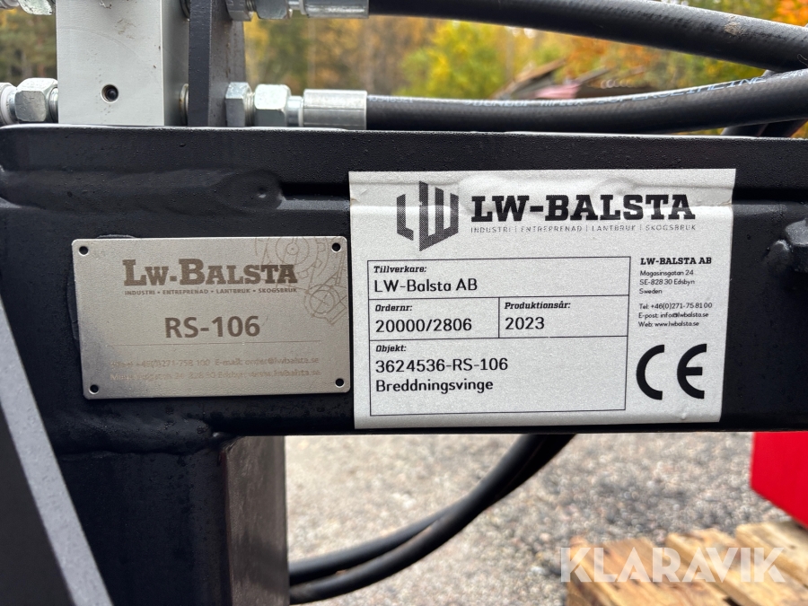 Breddningsvinge LW-Balsta RS-106 Stora BM