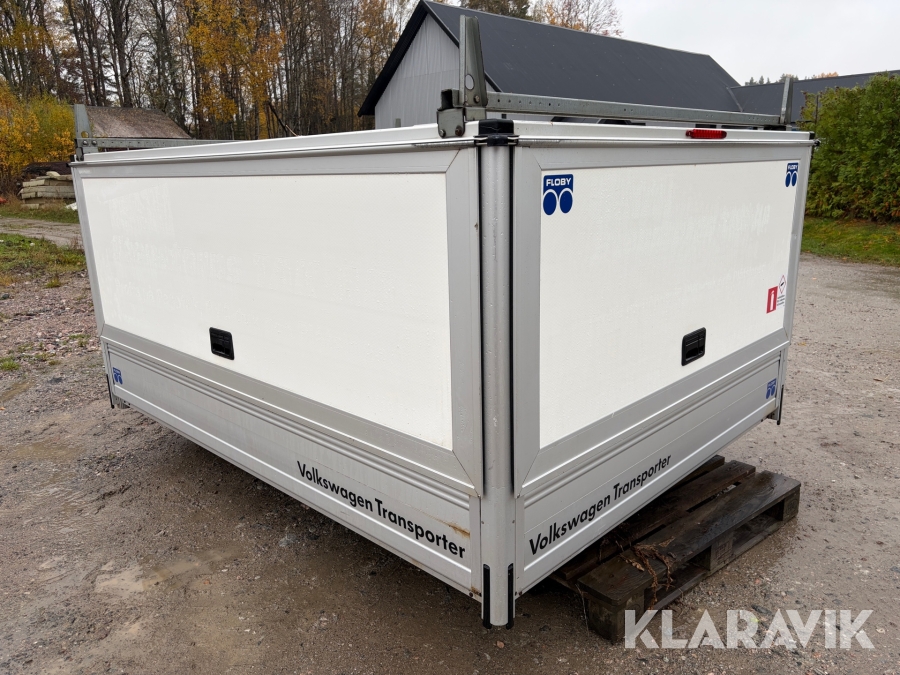 Glasfiberskåp Autokaross Floby passande Volkswagen Transporter Enkelhytt