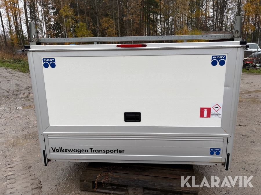 Glasfiberskåp Autokaross Floby passande Volkswagen Transporter Enkelhytt
