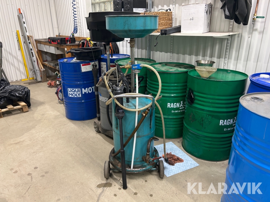 Oljeuppsamlare Pressol med kempump och fatpump
