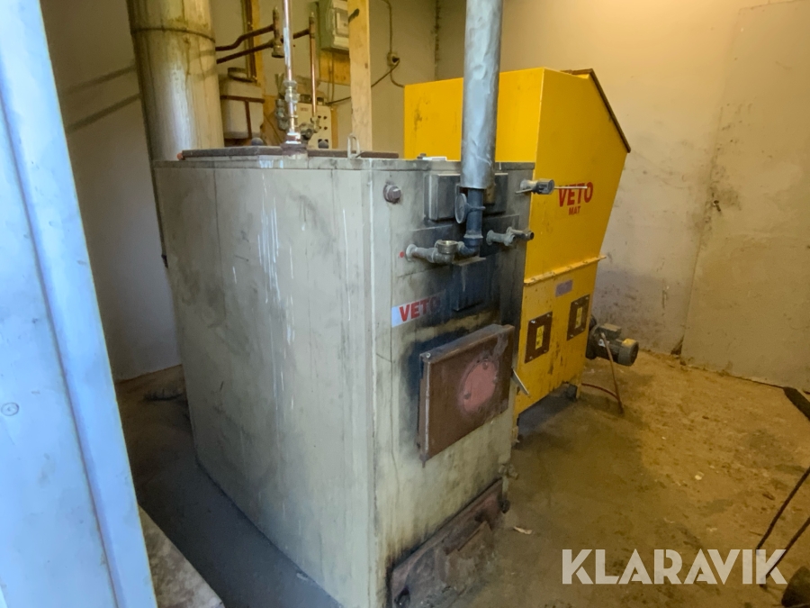 Flispanna Veto 60kW med brännare Veto Mat 40kW