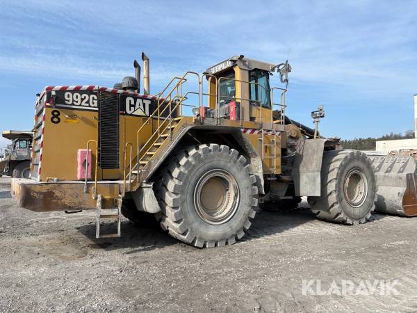 Hjullastare CAT 992G med 12,3 m3 skopa