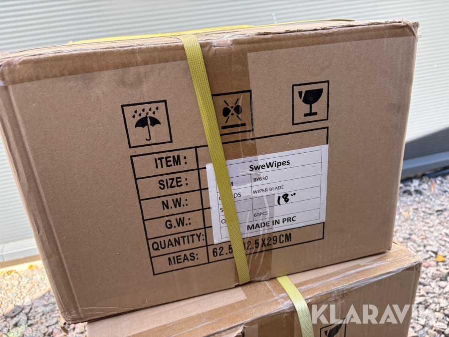Kartong med Torkarblad SweWipes 18” 60st