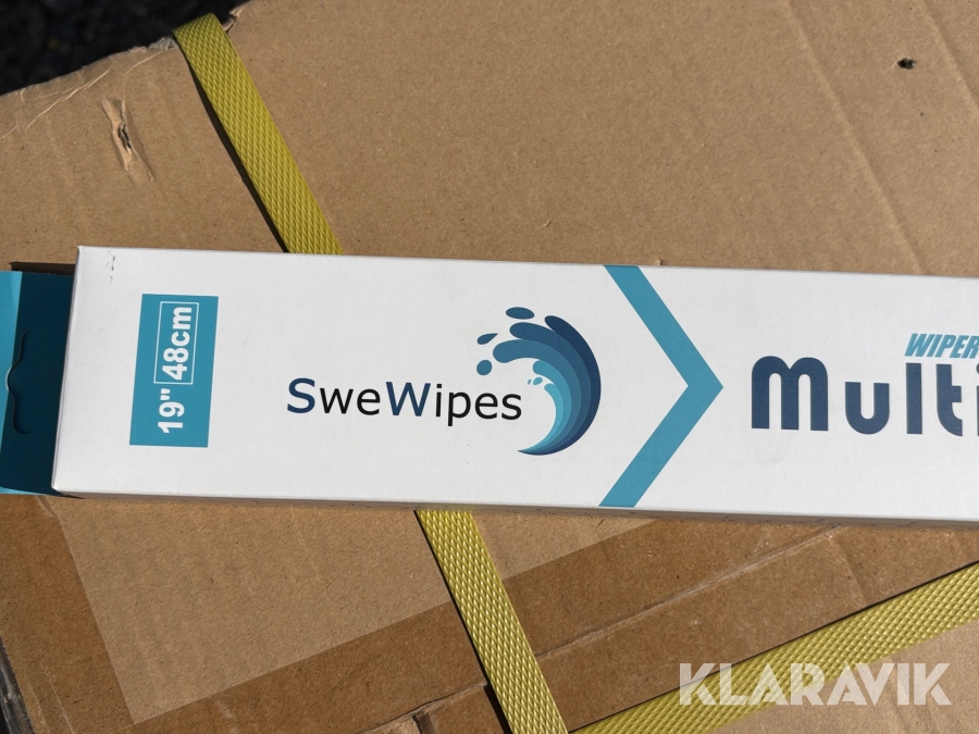 Kartong med Torkarblad SweWipes 18” 60st