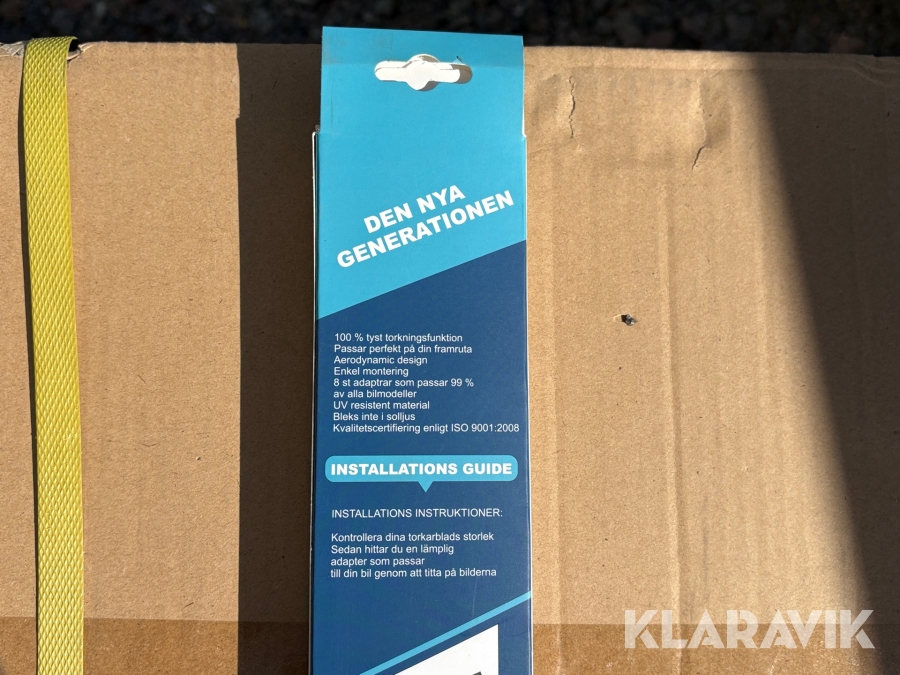 Kartong med Torkarblad SweWipes 18” 60st