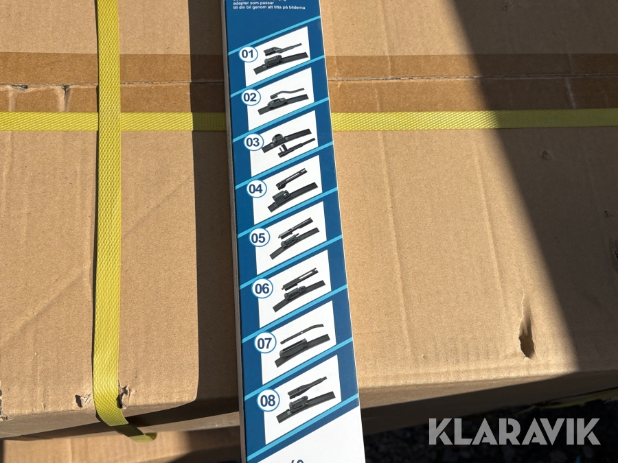 Kartong med Torkarblad SweWipes 18” 60st