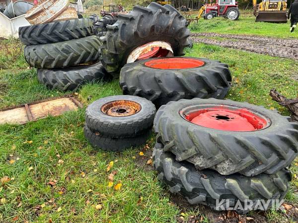 Diverse traktordäck 9 st