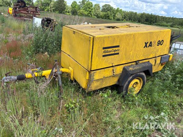 Kompressorn Atlas Copco Xas90 defekt