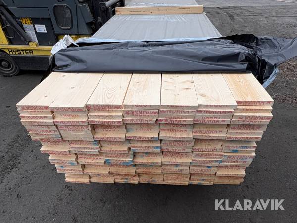 Finsågad ytterpanel 22x148 gran A-sort 168st