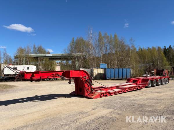 5-Axlad Maskintrailer VM Trailer VM-78-5-Pnksseazdo med 89 tons lastvikt
