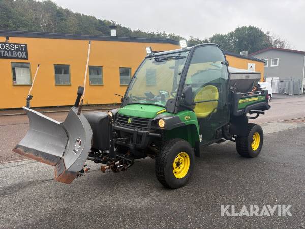 UTV John Deere Gator 855D med plog och spridare