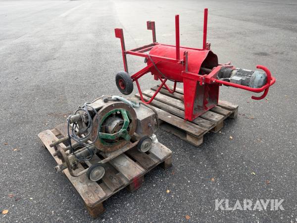 Betongblandare samt betongpump