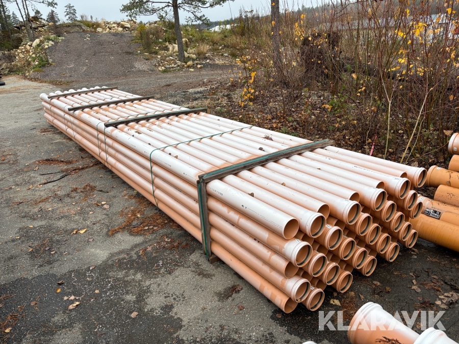 Markrör PVC SN8 110 mm Nordic Poly Markt 110 x 3,2 x 6000 mm  med muff 50 st