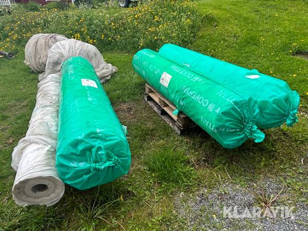 Täckdukar Covertan PRO BR 22GR & två bollar med skydsväv.